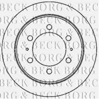 BORG & BECK bbd5185 -  Тормозной диск